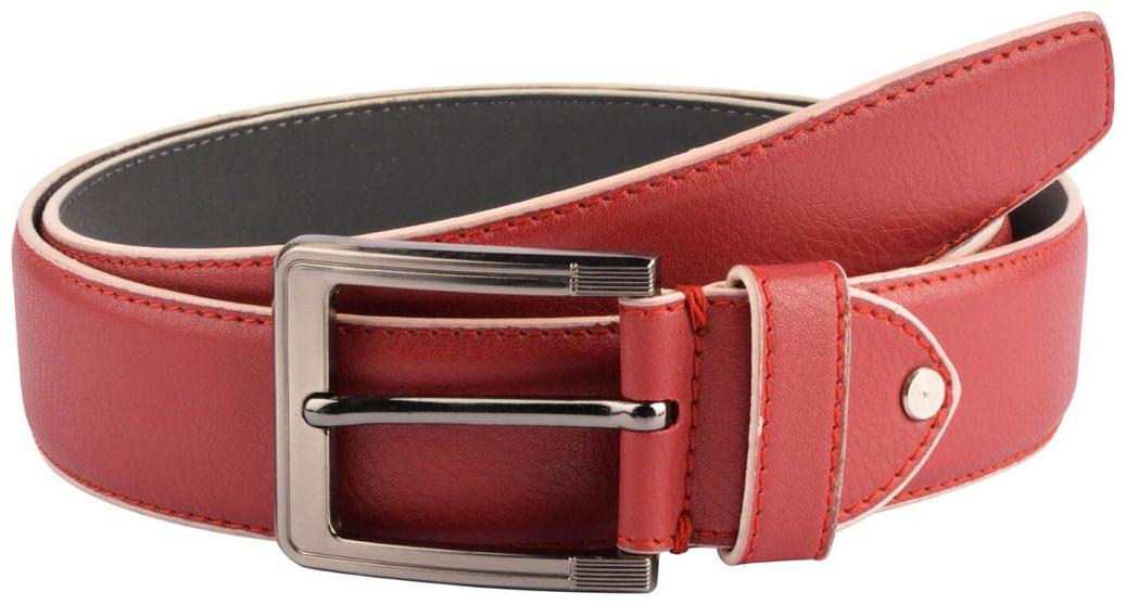 

The Red Textured Casual Belt