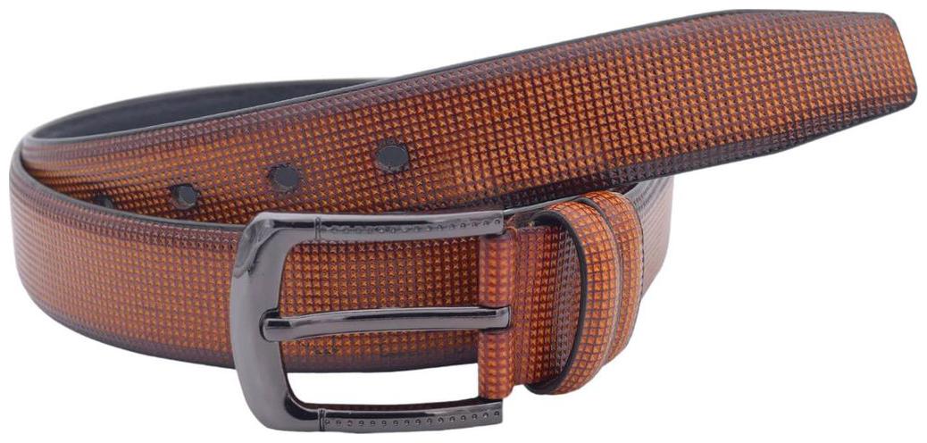 

The Tan Honey Textured Formal Belt