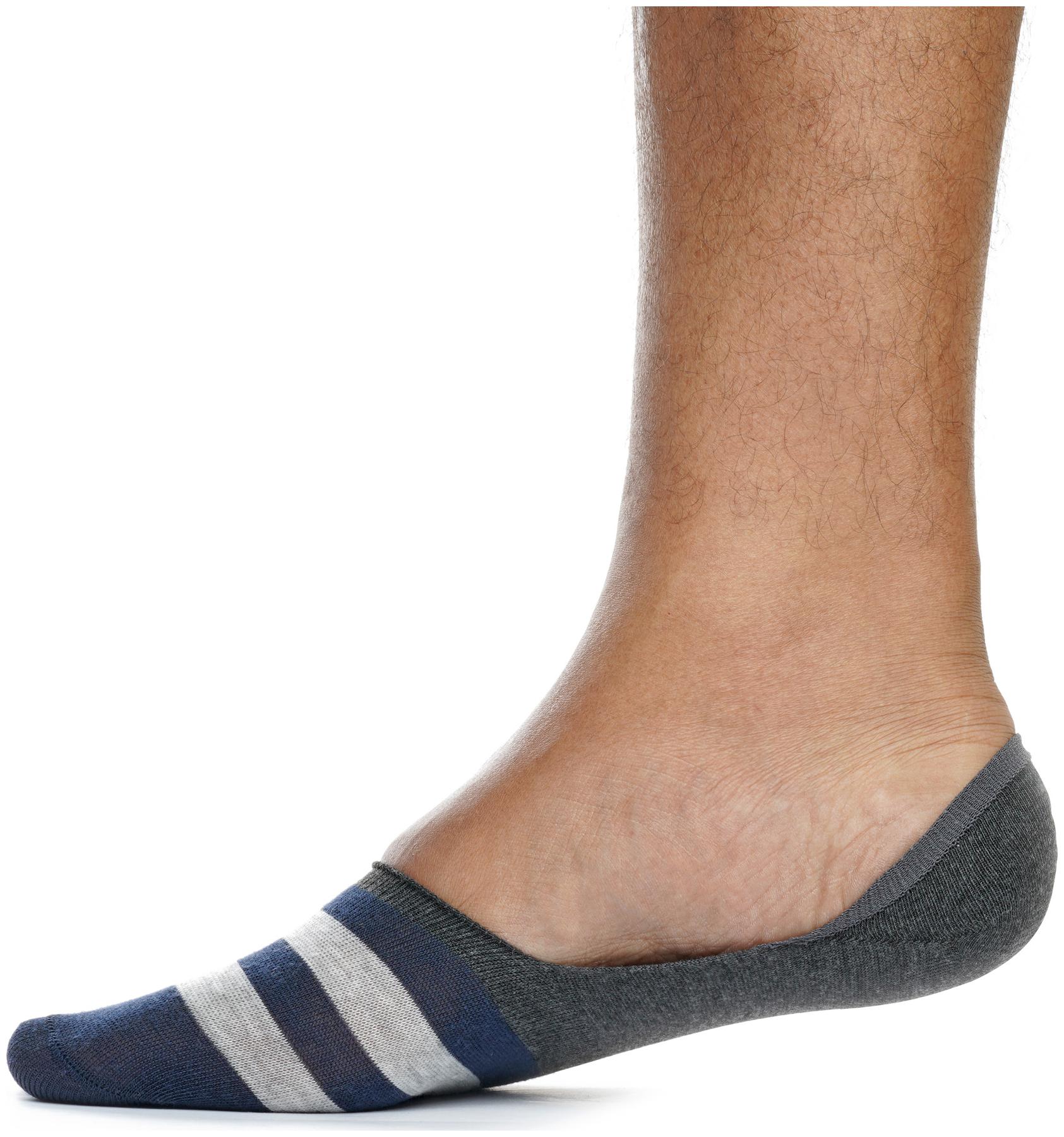 

Three Shades Multi Cotton No show socks ( 1 pair )