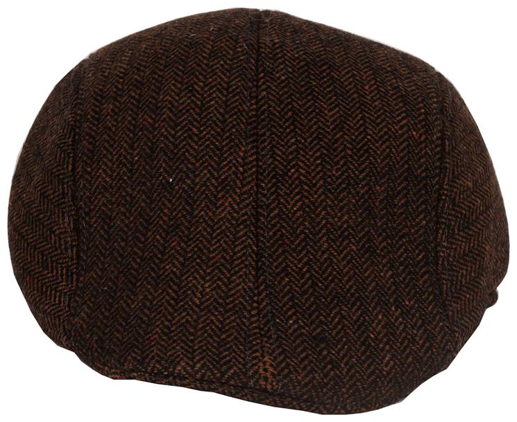 

Tiekart-Men Brown Wollen Winter Golf Cap