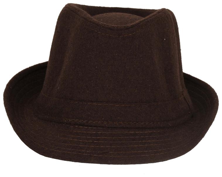 

Tiekart-Men Brown Plain Solids Wollen Hat