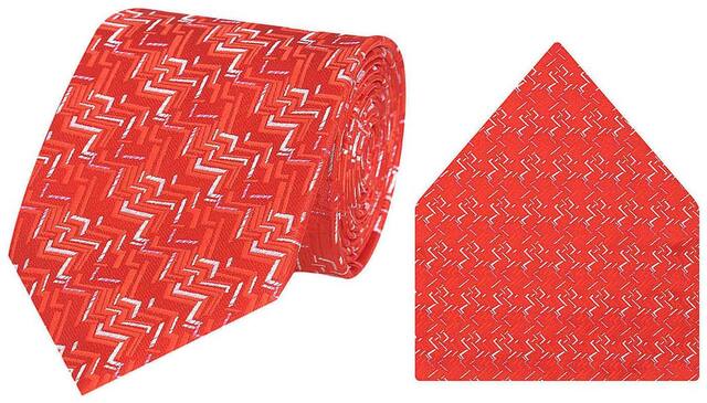 Tiekart-Cool Combos Red   Tie+Pocketsquare-Gift