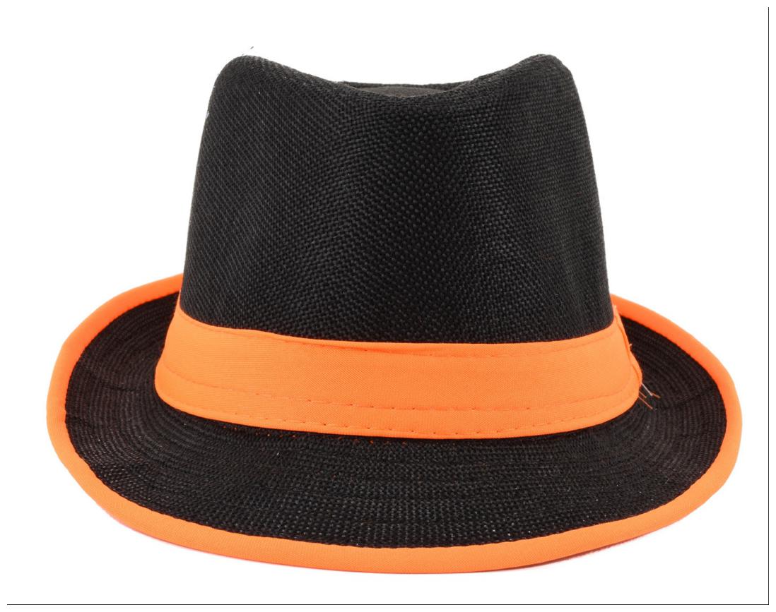 

Tiekart-Men Black Orange Hat
