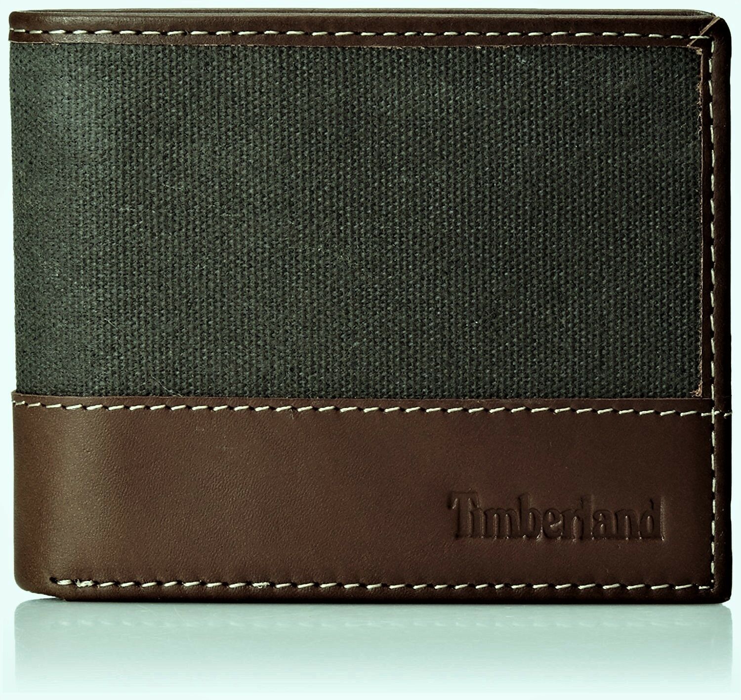 

Timberland Baseline Canvas-Leather Men s Billfold Wallet