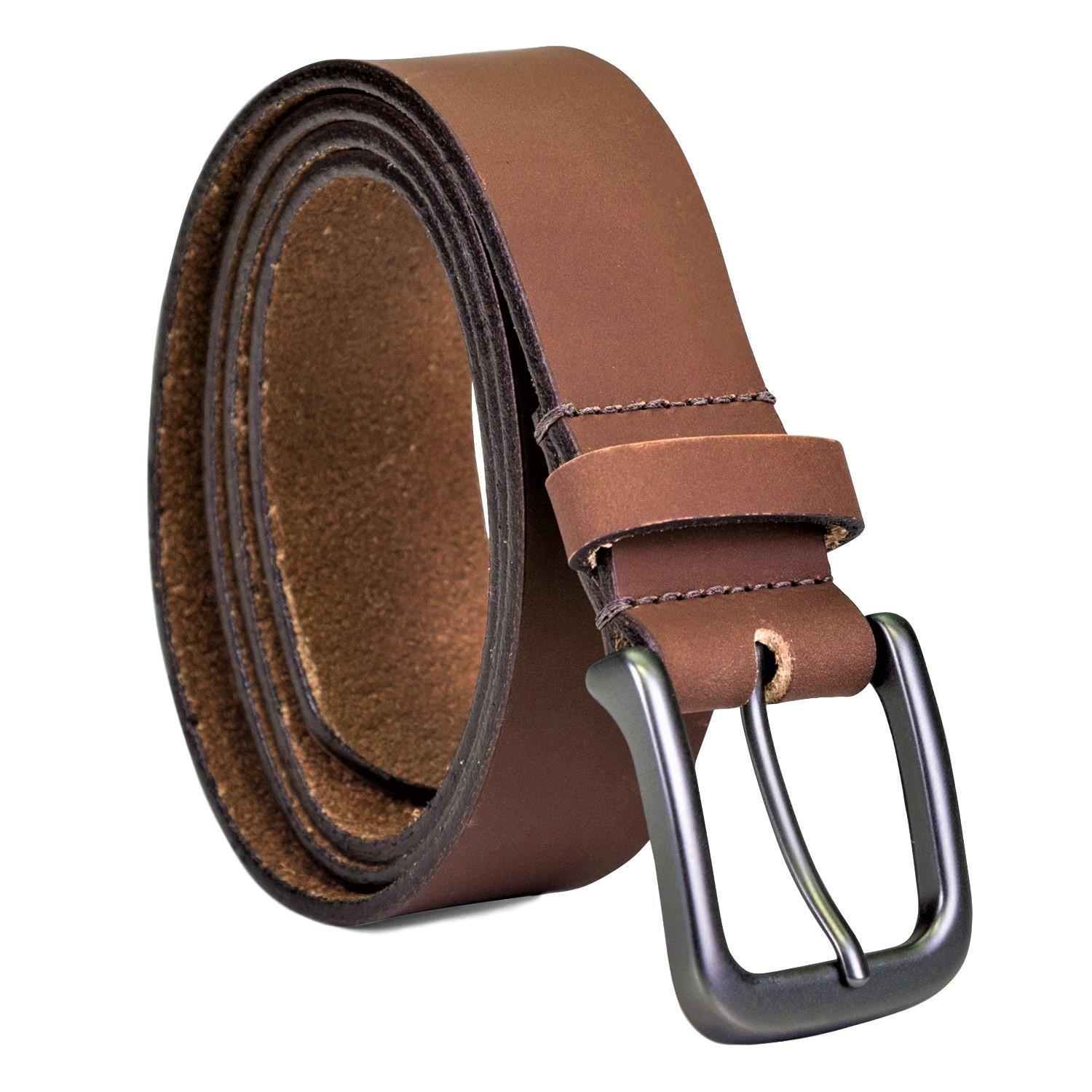 

Timberland Men s 35 MM Classic Jean Leather Belt Brown