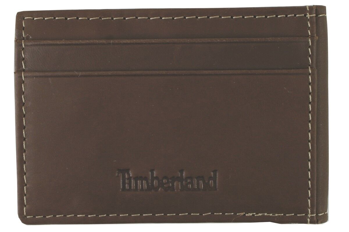 

Timberland Men s Blix Flip Clip Black Leather Bi-Fold Wallet
