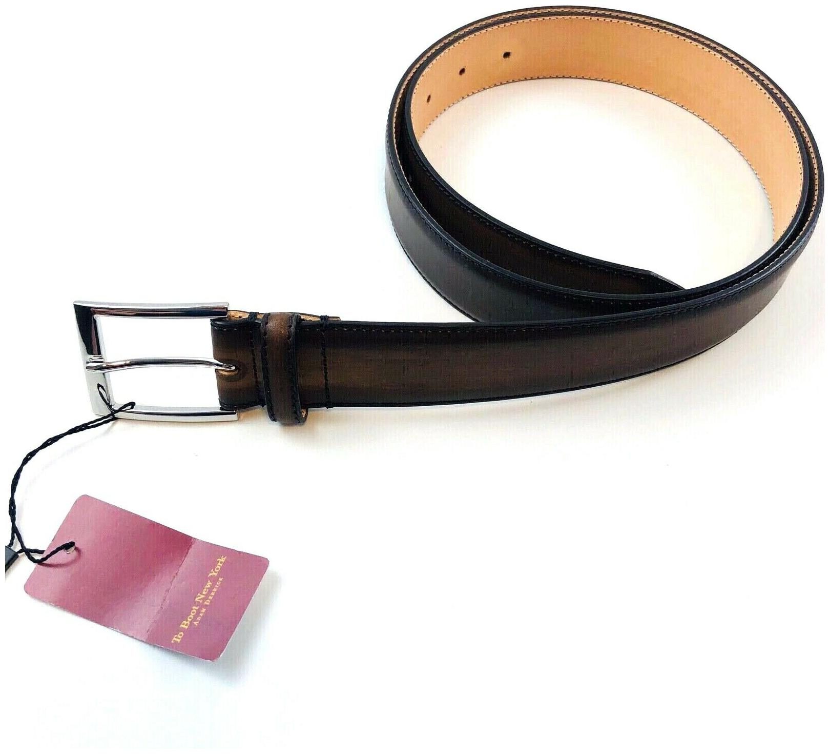 

To Boot New York Alameda Chester Italy Brown Dress Belt Men 40 Fit 34-38 NWT