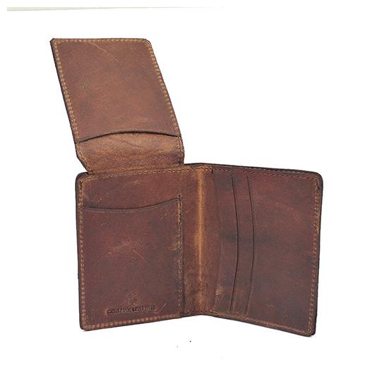 

TOFFIL Brown Genuine Leather Card Wallet (5 Card Slots)