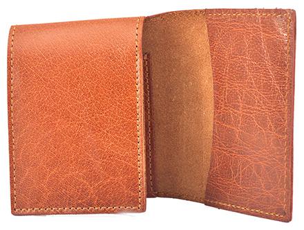 

TOFFIL Genuine Mens Tan Leather Card Wallet (5 Card Slots)