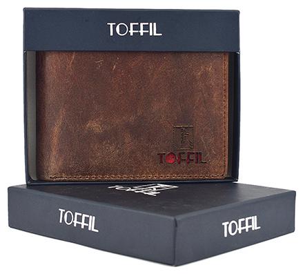 

TOFFIL Men Brown Leather Bi-Fold Wallet ( Pack of 1 )