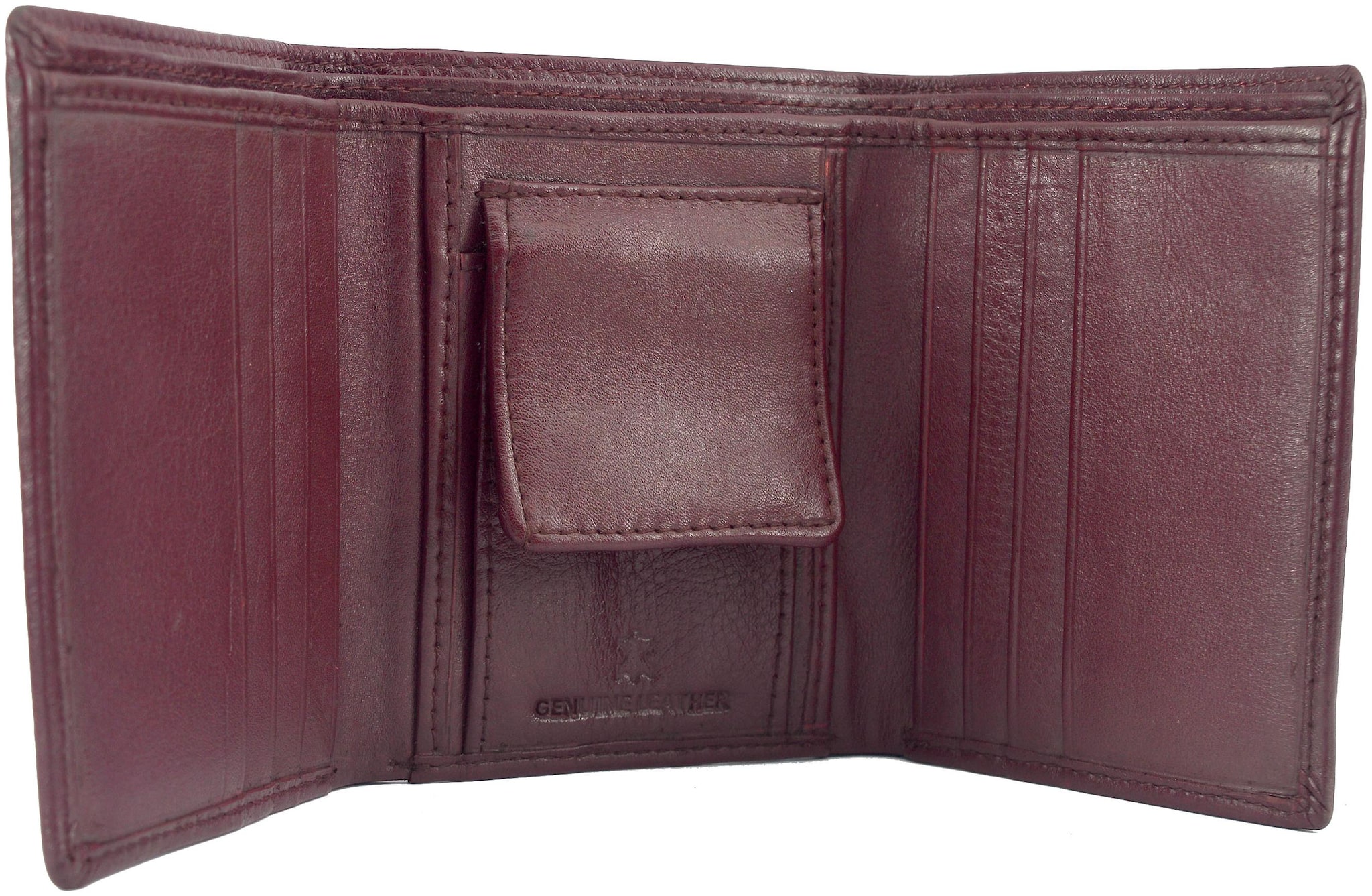 

TOFFIL Men Maroon Leather Tri Fold Wallet ( Pack of 1 )