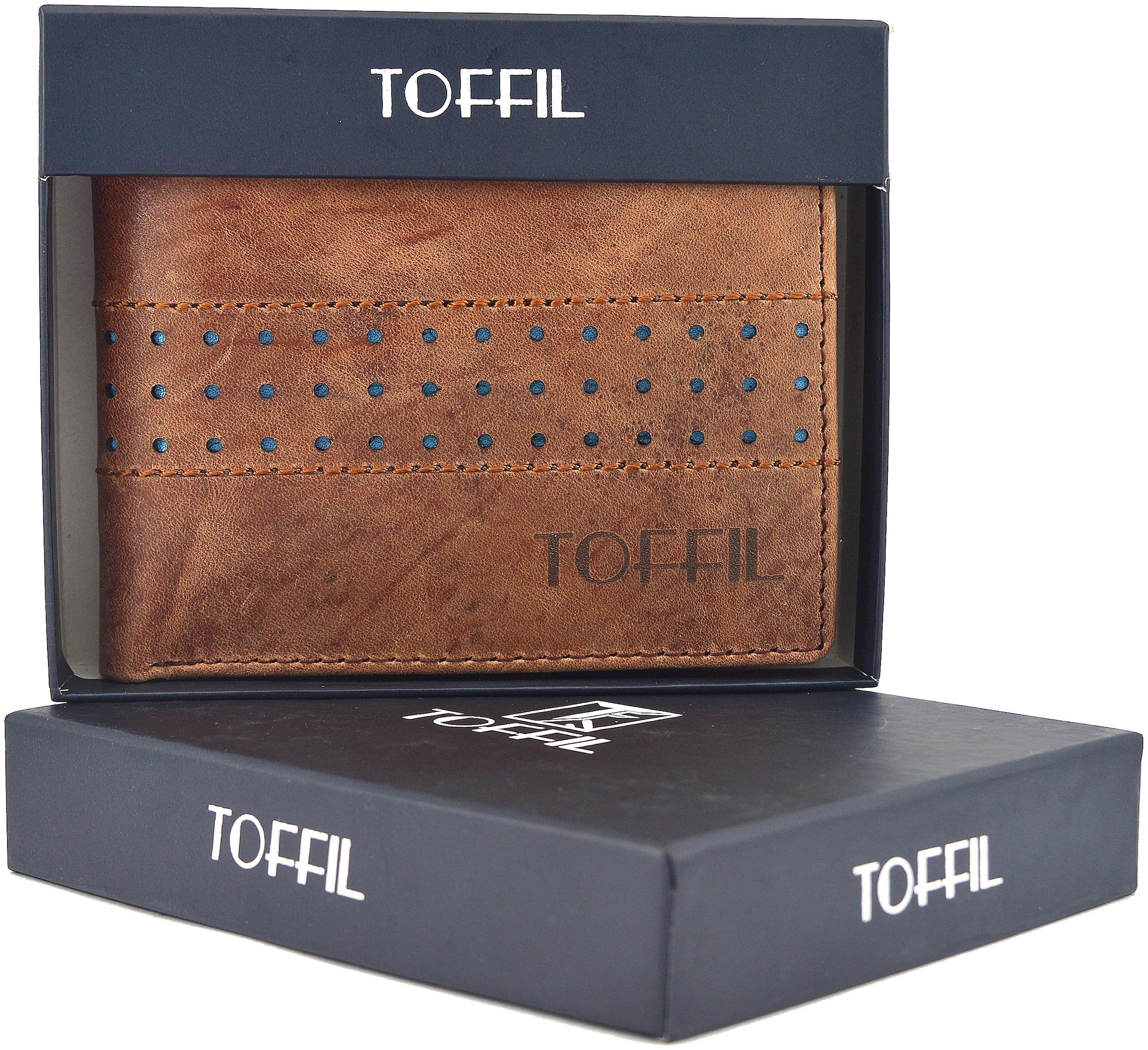 

TOFFIL Men Brown Leather Bi-Fold Wallet ( Pack of 1 )