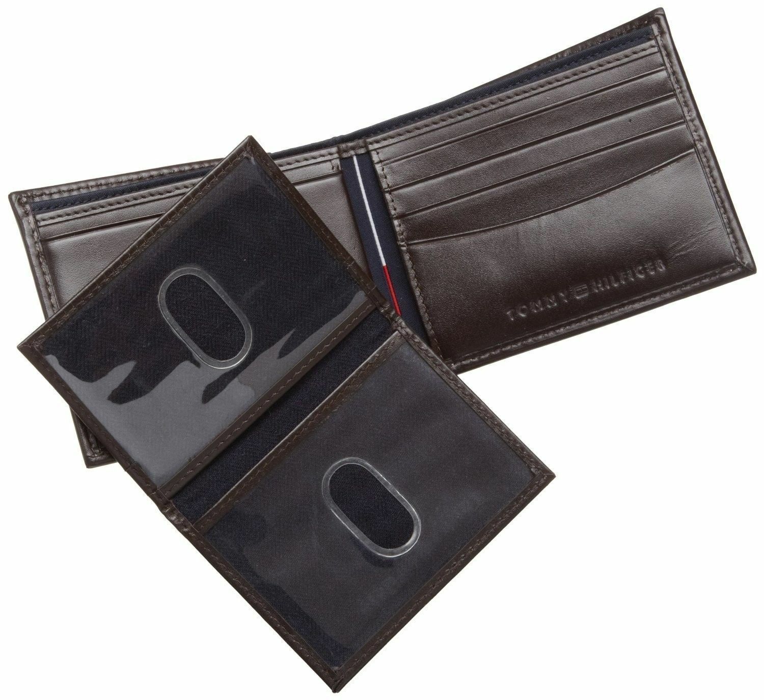 Tommy Hilfiger Men's NWT Genuine Leather Passcase Valet Wallet Brown 31TL2ZX063 Tommy Hilfiger Men's NWT Genuine Leather Passcase Valet Wallet Brown 31TL2ZX063