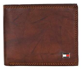 Tommy Hilfiger Men's NWT Genuine Leather Passcase Valet Wallet Brown 31TL2ZX063 Tommy Hilfiger Men's NWT Genuine Leather Passcase Valet Wallet Brown 31TL2ZX063