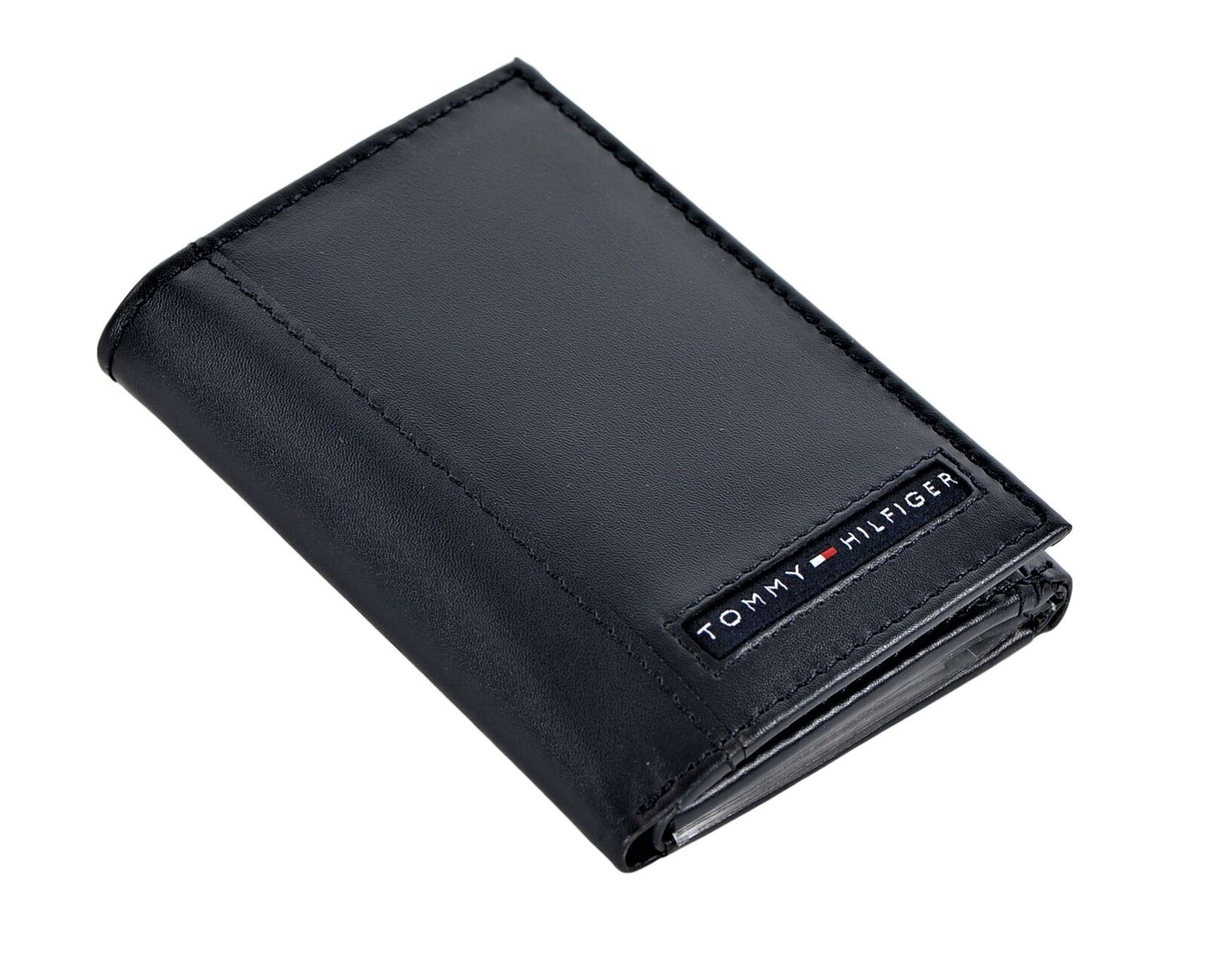 

Tommy Hilfiger Mens Leather Trifold Wallet with Removal Card Holder