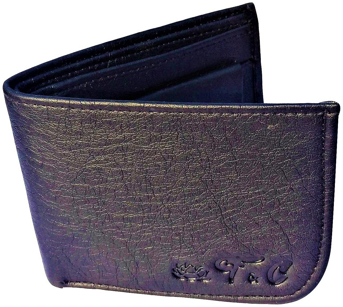 

FRIENDS COMPANY Men Black Leather Bi-Fold Wallet ( Pack of 1 )