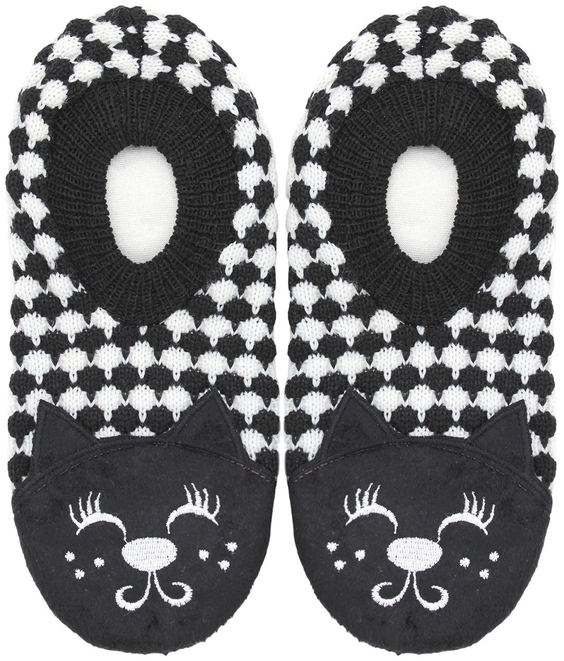 

Top N Toe Soft Cotton 1 Pair Women Black Booties Cum Indoor Slippers BT335