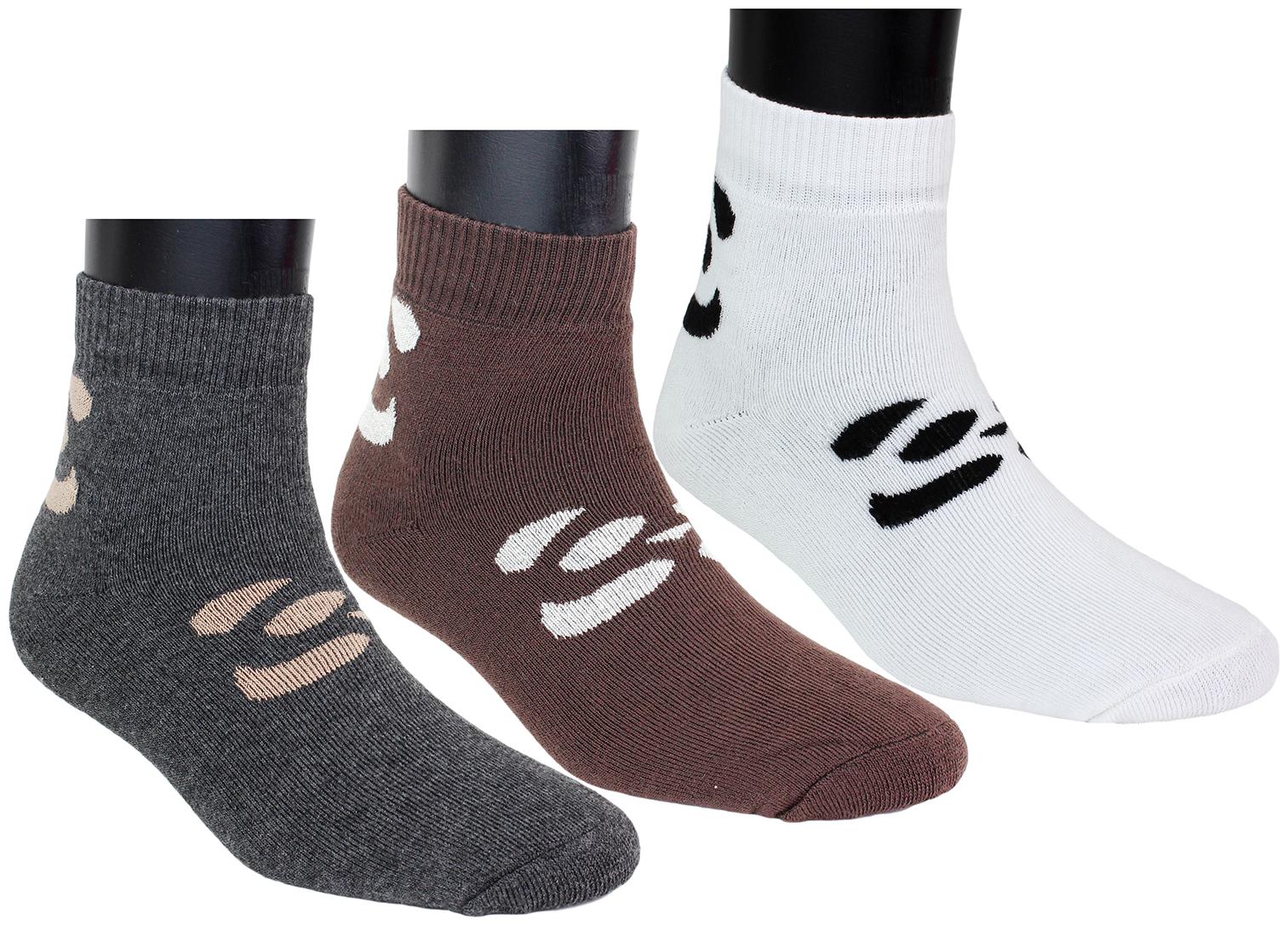 

Top N Toe Women 3 Pairs Multicolor Cotton Ankle Length Socks S1193