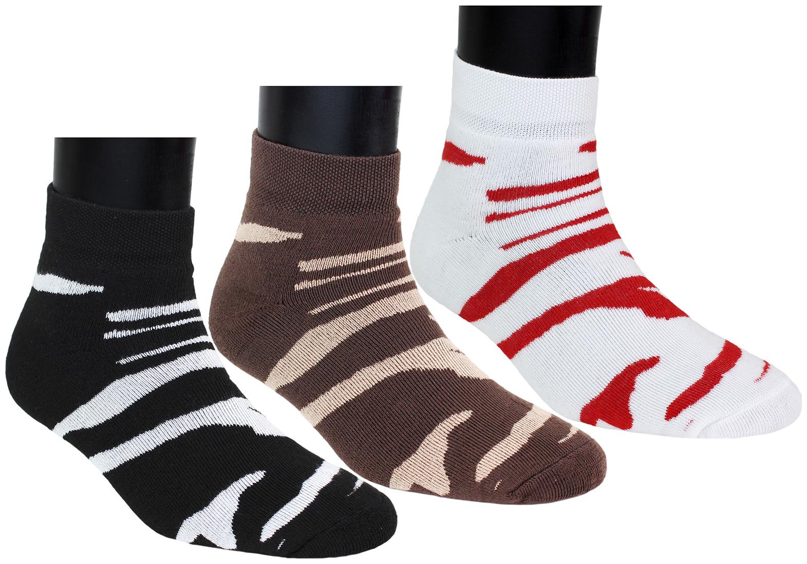

Top N Toe Women 3 Pairs Multicolor Cotton Ankle Length Socks S1191