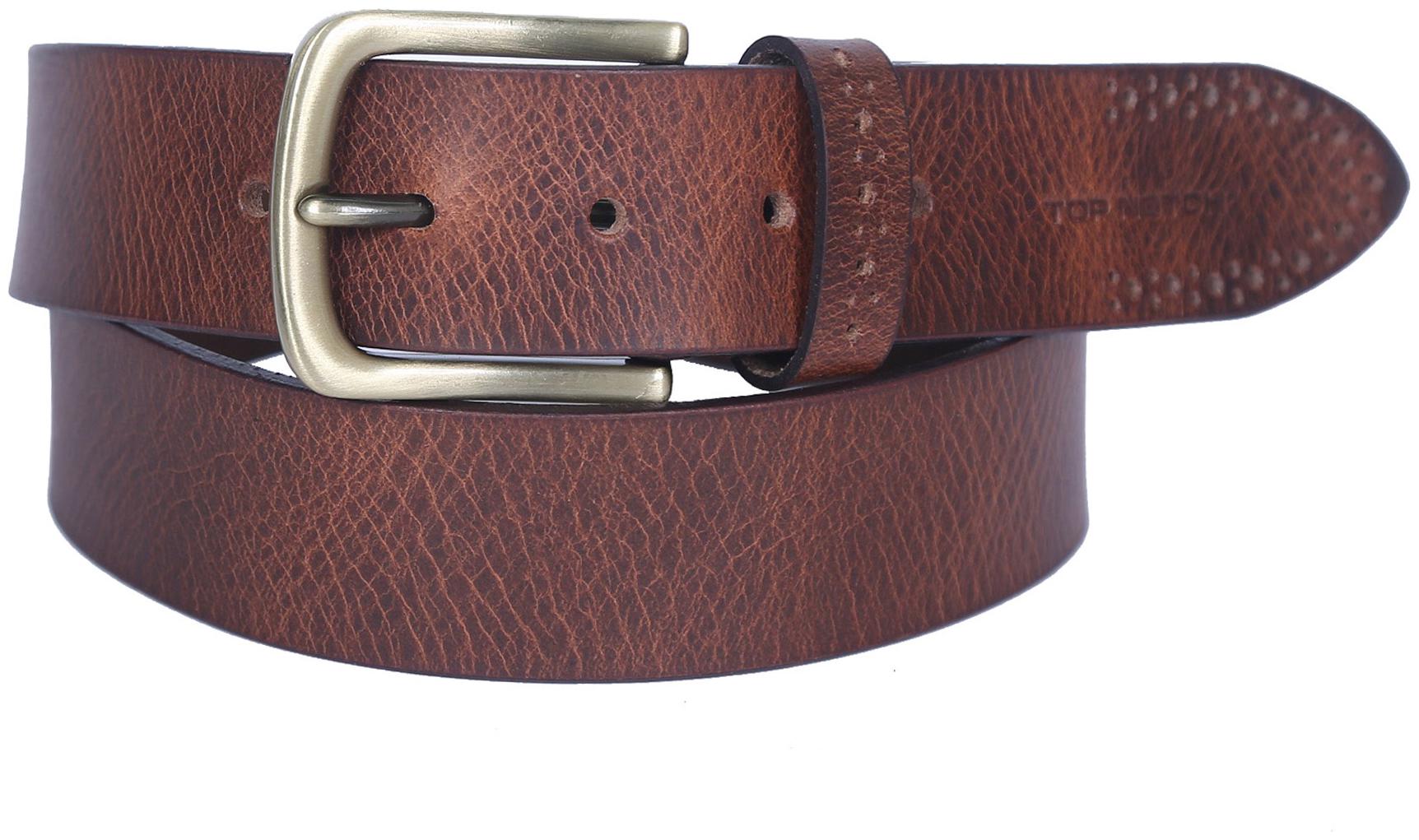 

Top Notch Men s Leather Belt For Casual And Formal Wear (Waxy Brown 34)