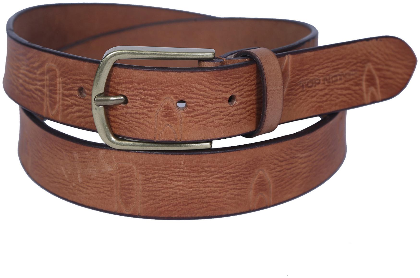 

Top Notch Men s Leather Belt For Casual And Formal Wear (Tan 34)