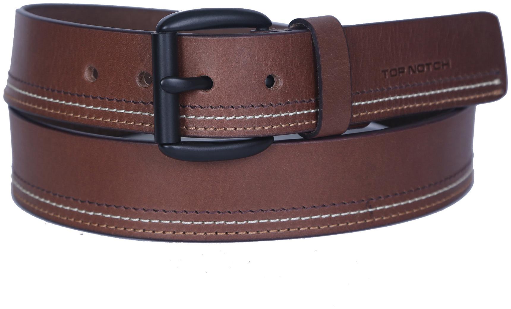 

Top Notch Men s Leather Belt For Casual And Formal Wear (Dk-tan 32)