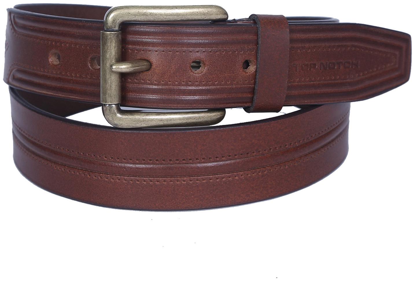 

Top Notch Men s Leather Belt For Casual And Formal Wear (Brown 40)