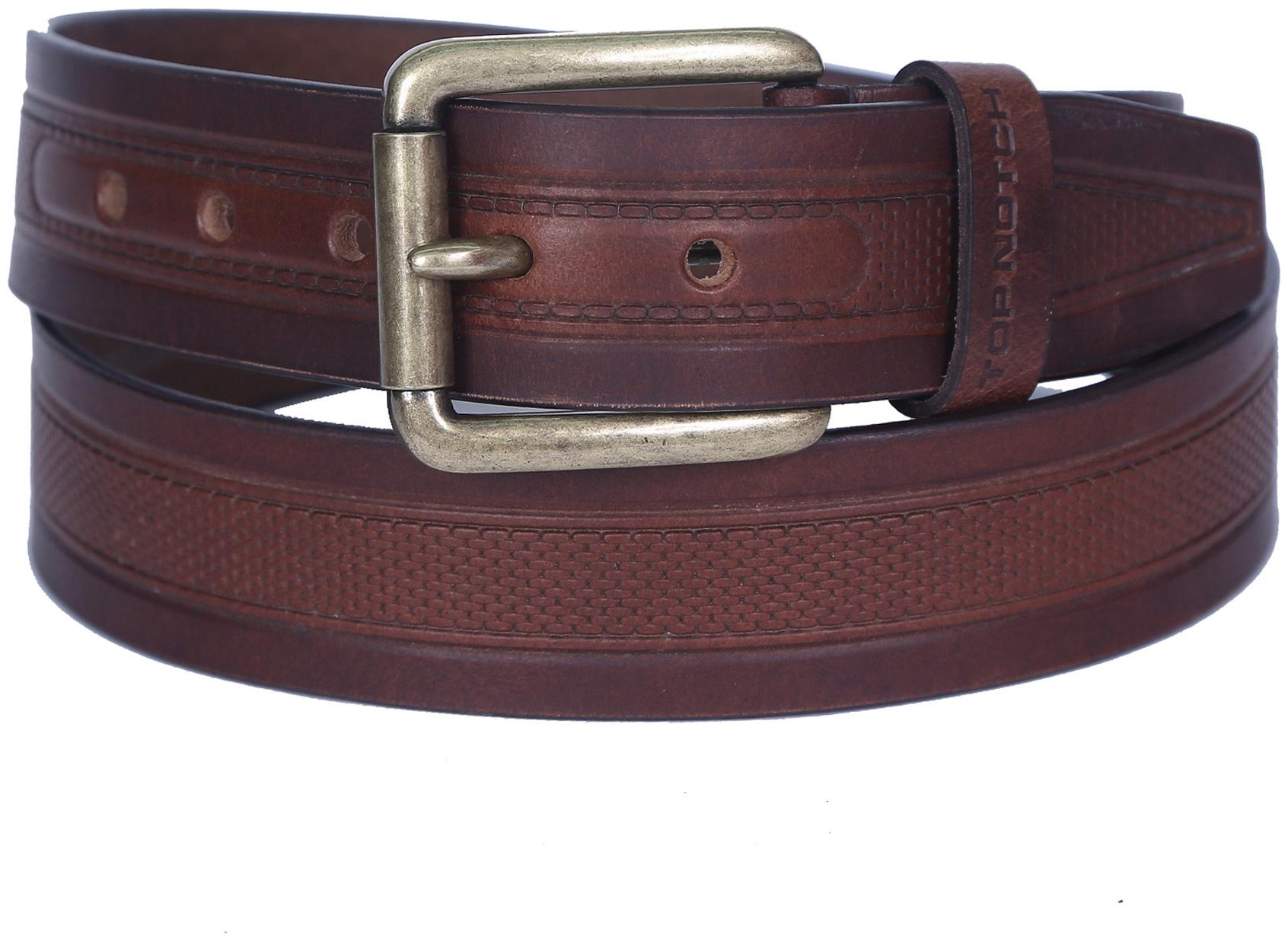 

Top Notch Men s Leather Belt For Casual And Formal Wear (Brown 38)
