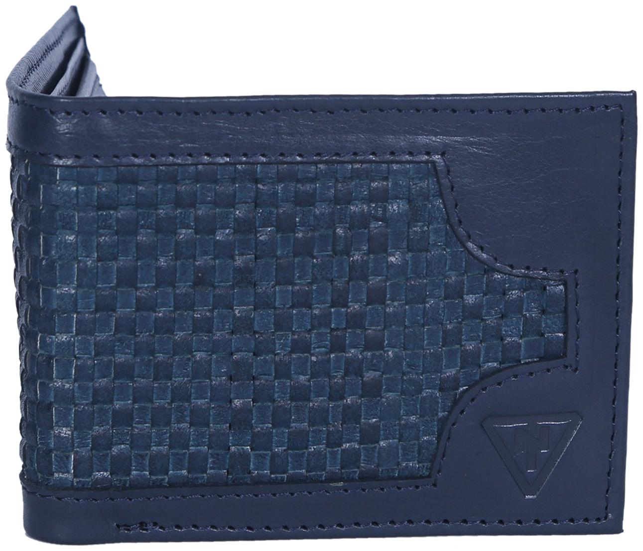

Top Notch Men Navy blue Leather Bi-Fold Wallet ( Pack of 1 )