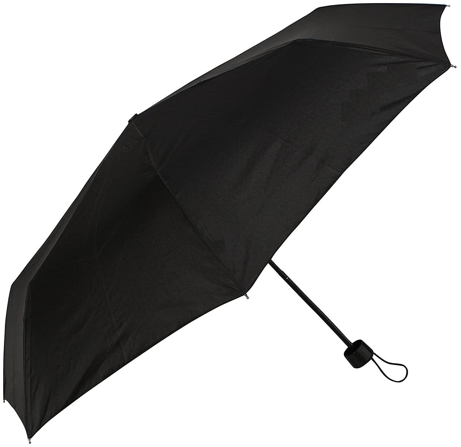 

Trend com Unisex Nylon Black Umbrella ( 3 fold Pack of 1 )