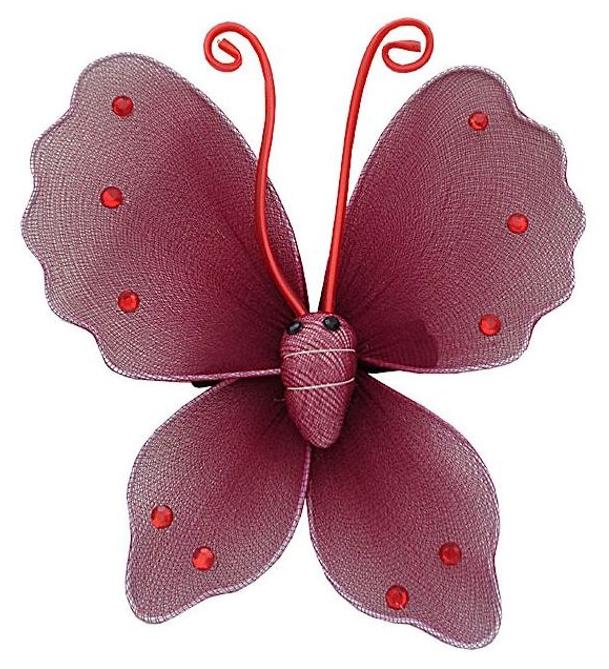

Trendeela Feriha Maroon Butterfly Hair Clip For Girls