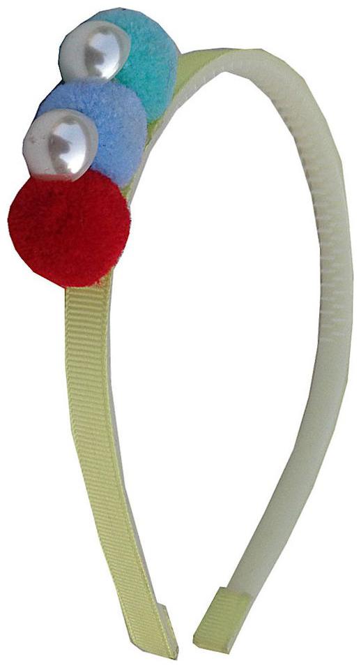 

Trendeela Feriha Pom Pom Embellished Multicolor Hair Band For Girls