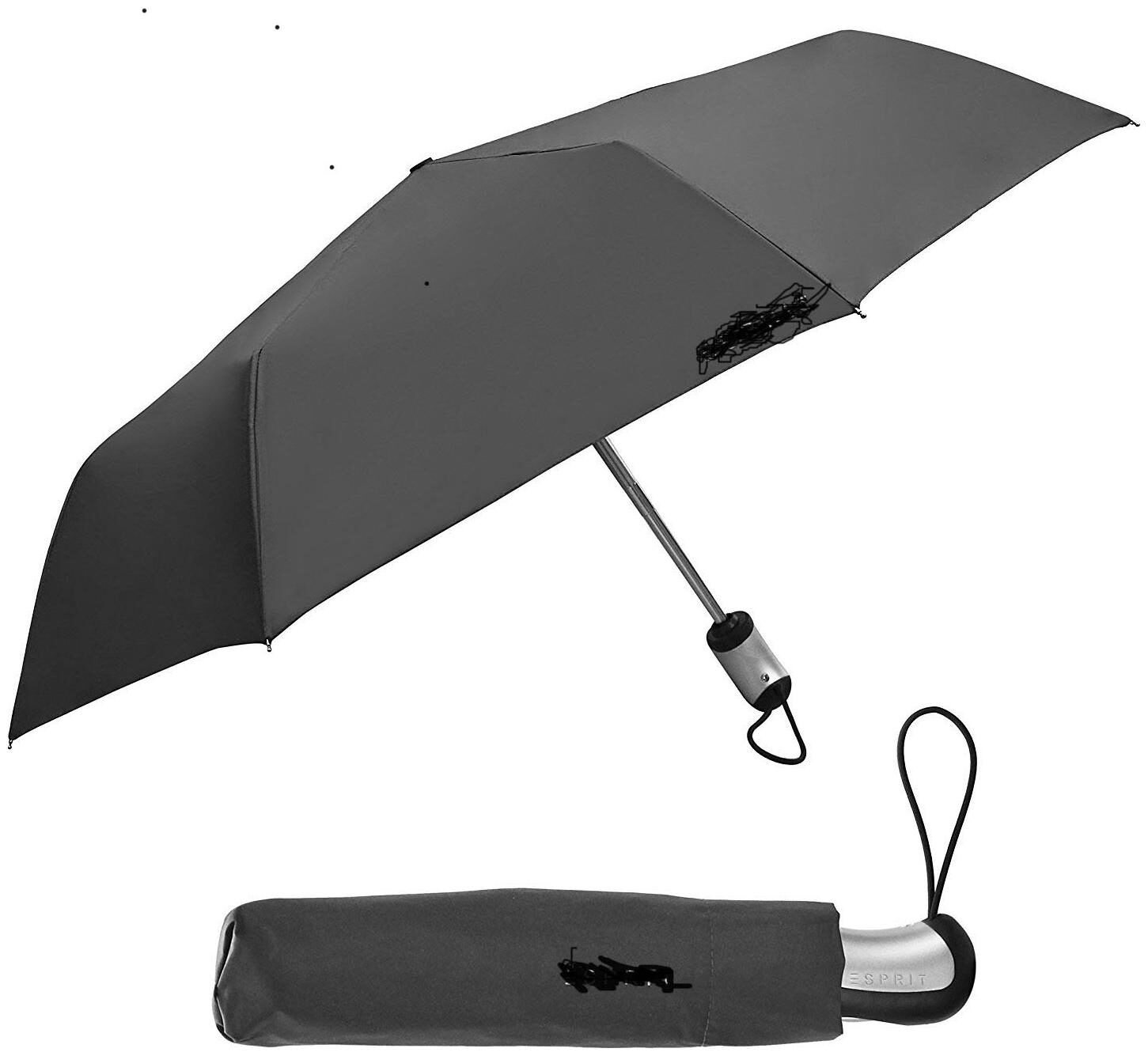 

TwinTech Branded High Quality 3 Fold Black Umbrella