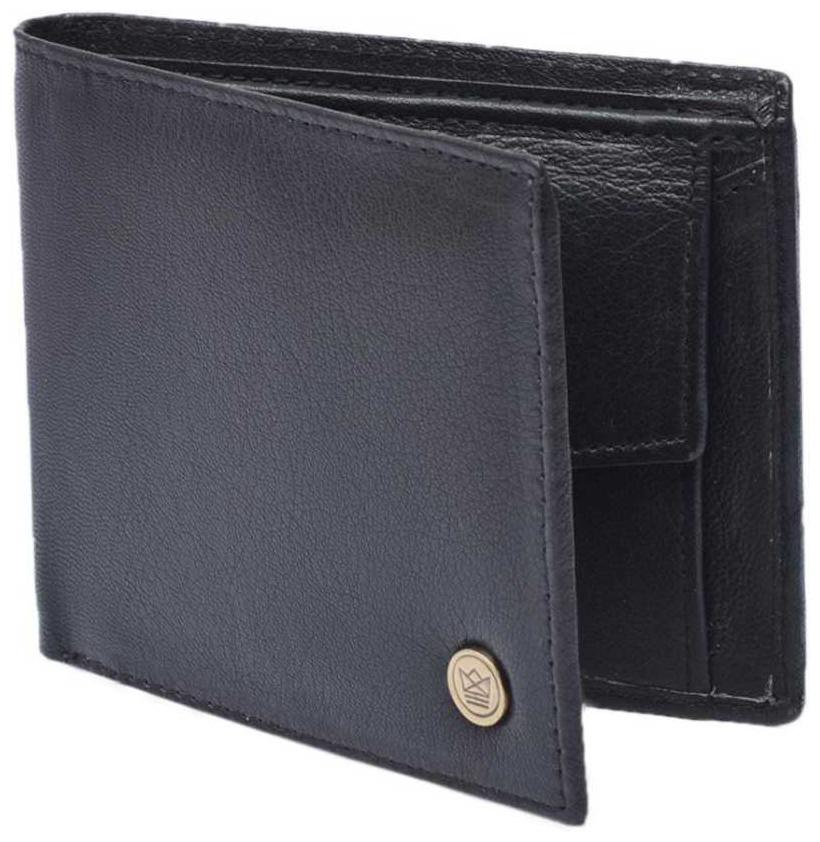 

U N Men Black Leather Bi-Fold Wallet ( Pack of 1 )