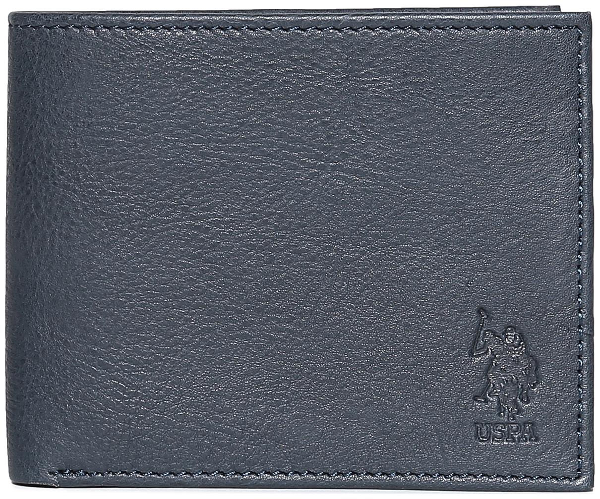 

U S Polo Assn Men Blue Leather Bi-Fold Wallet ( Pack of 1 )