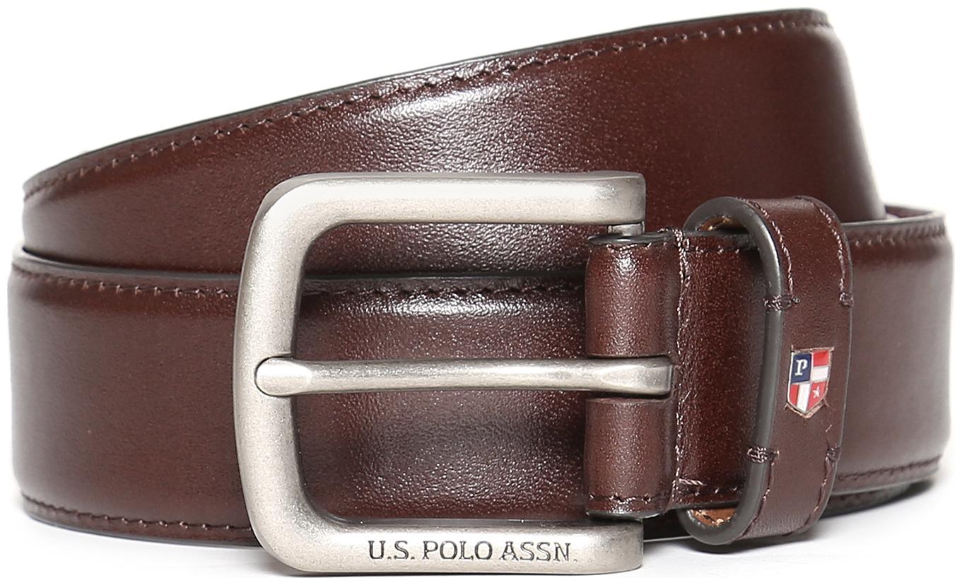 

U S Polo Assn Square Buckle Leather Belt for men