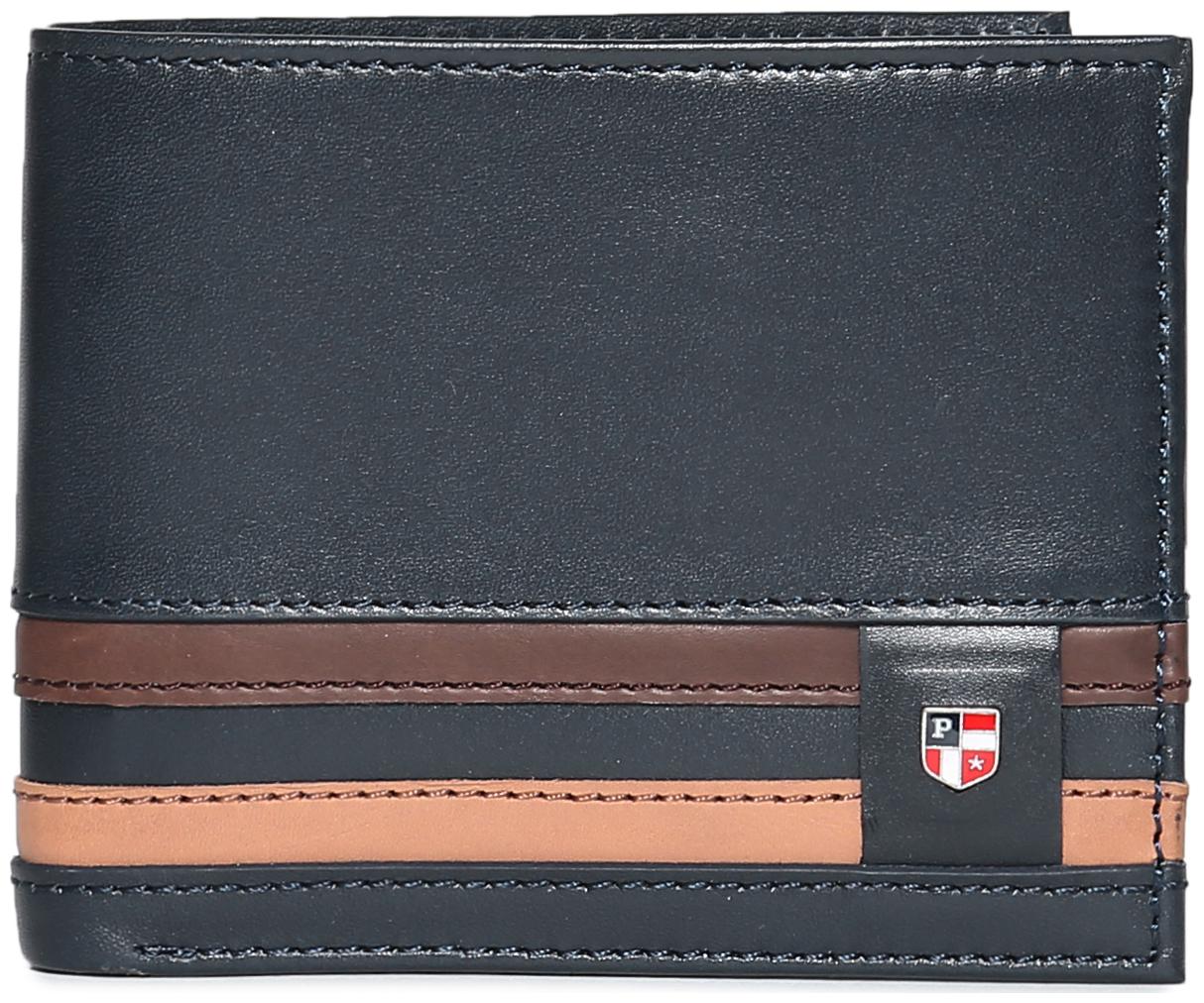

U S Polo Assn Men Blue Leather Bi-Fold Wallet ( Pack of 1 )