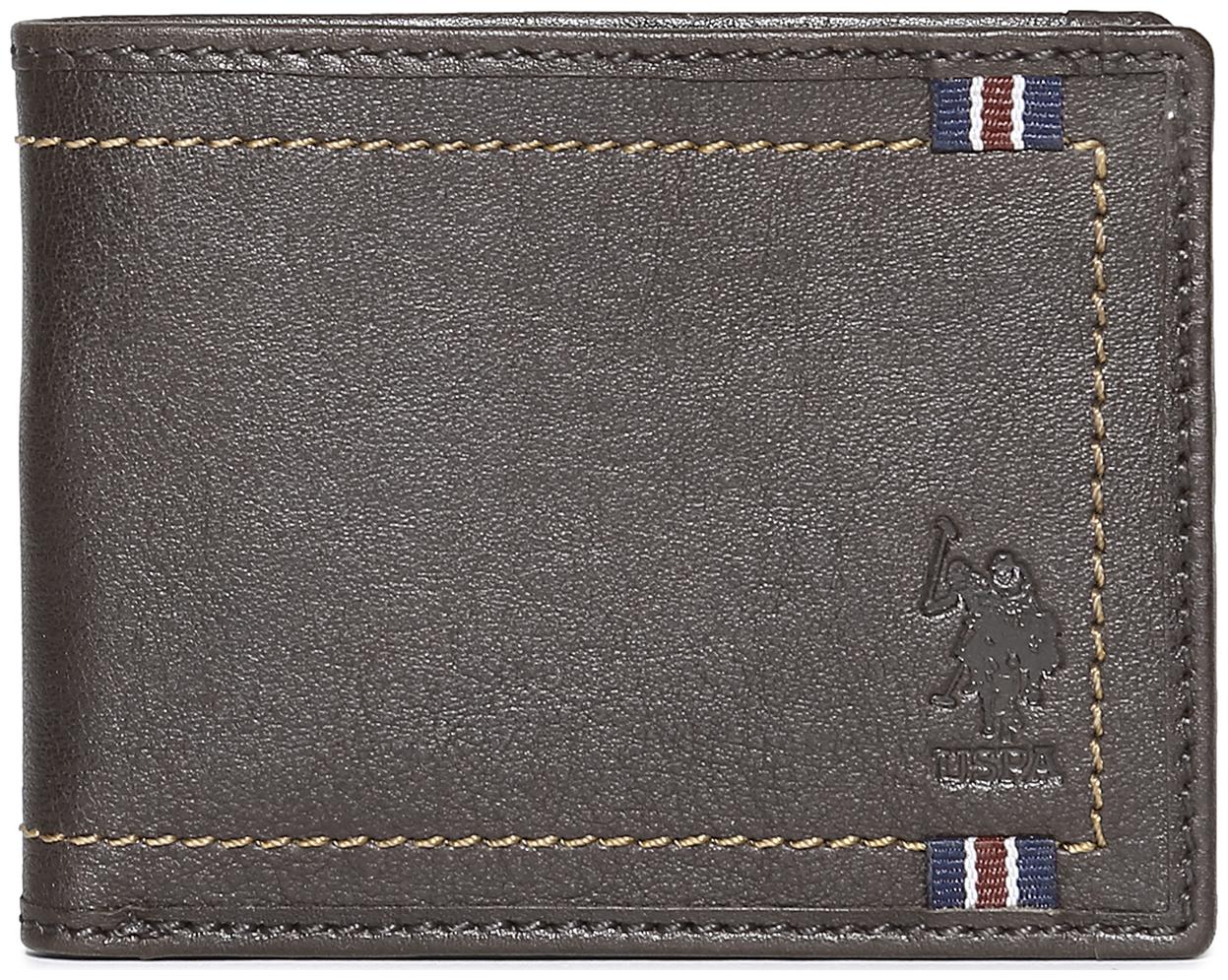 

U S Polo Assn Men Brown Leather Bi-Fold Wallet ( Pack of 1 )