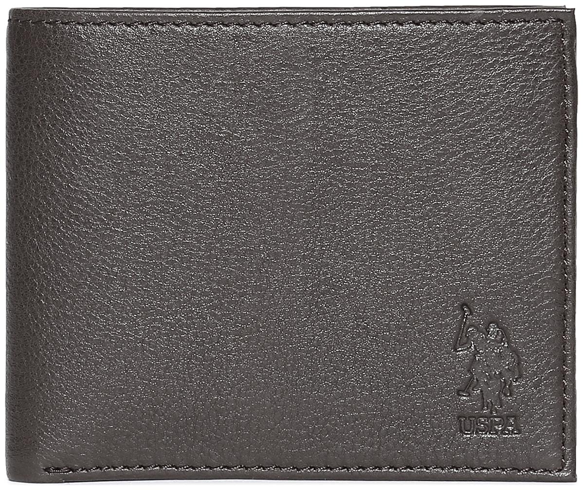 

U S Polo Assn Men Black Leather Bi-Fold Wallet ( Pack of 1 )