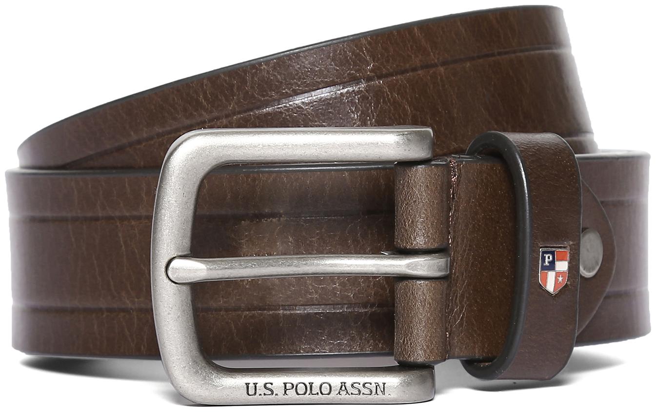 

U S Polo Assn Patterned Leather Belt for men