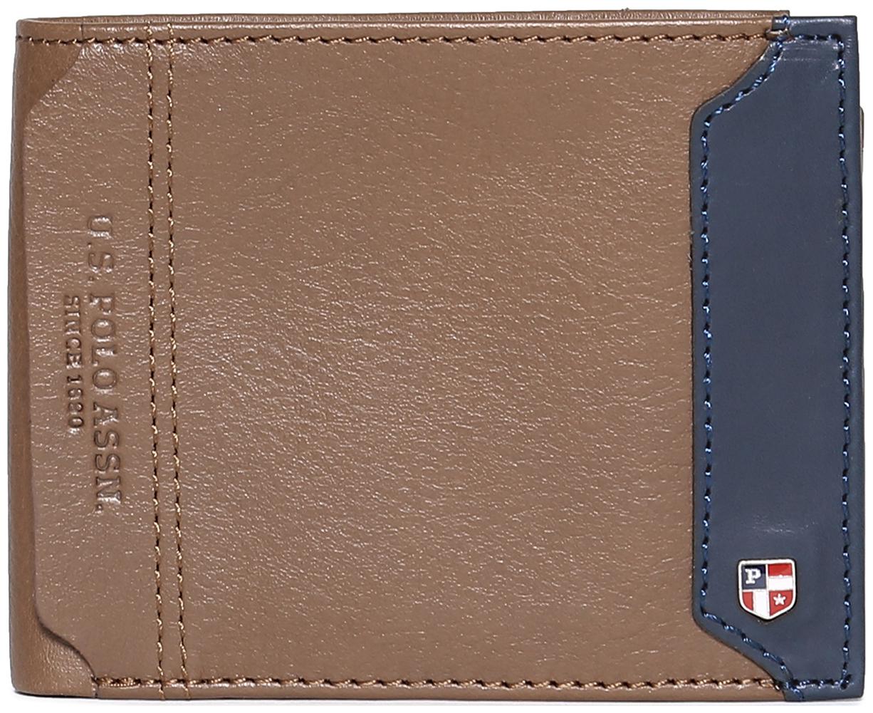 

U S Polo Assn Men Tan Leather Bi-Fold Wallet ( Pack of 1 )