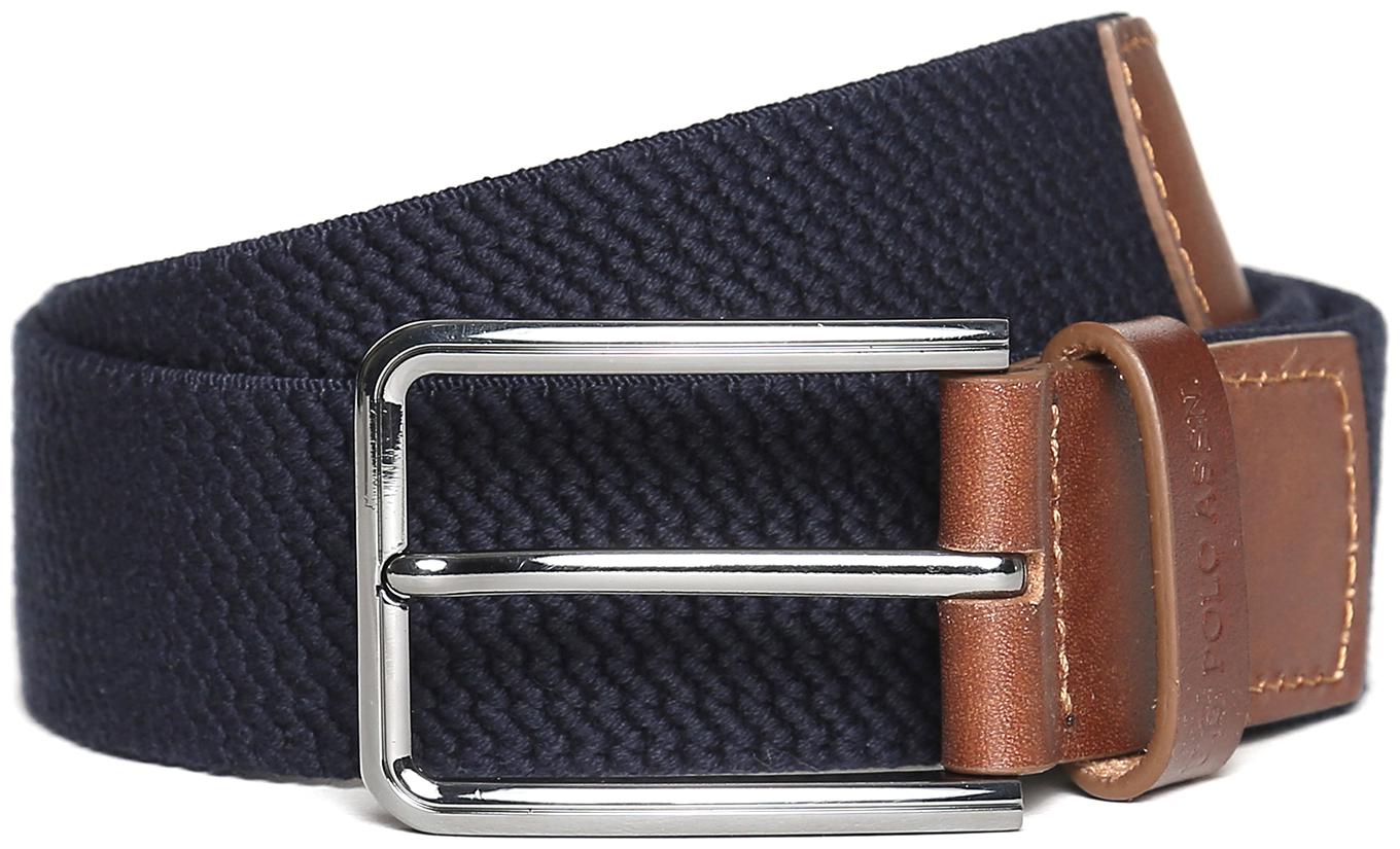

U S Polo Assn Blue Canvas Stretchable Canvas Belt