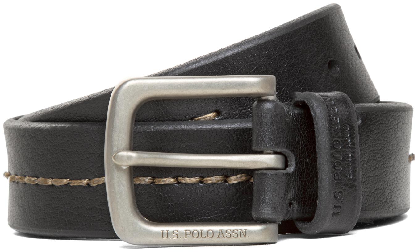 

U S Polo Assn Contrast Stitch Leather Belt for men