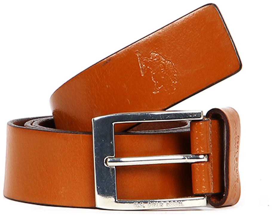 

U S Polo Assn Men Tan Leather Belts