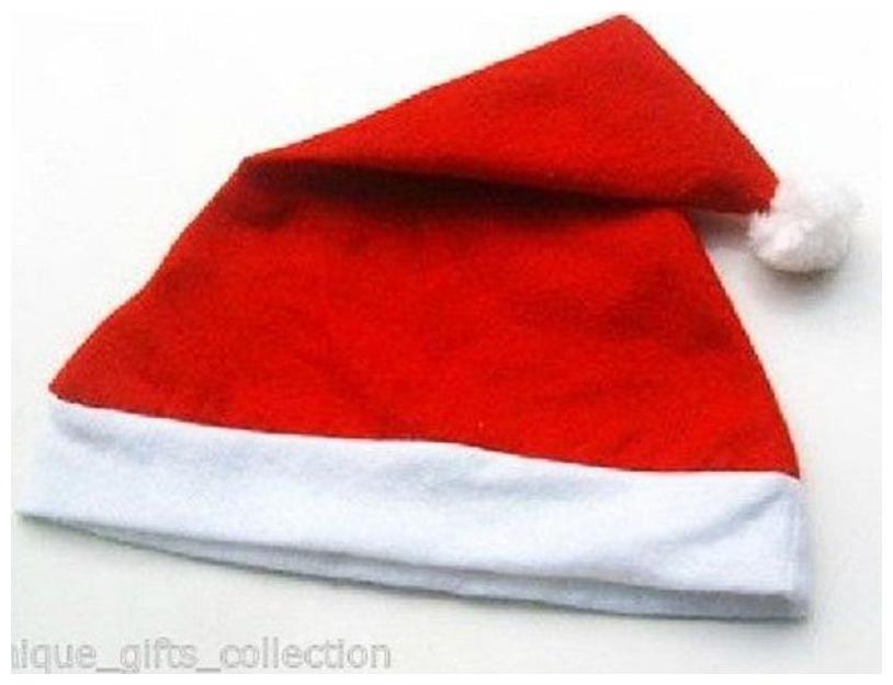 

UNIQUE- 3 pcs SANTA CAP For this CHRISTMAS Season- Soft Fabric- Easy Wearable 2 everyone