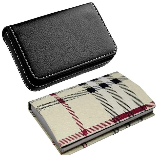 Vagan-Kate Unisex Aluminium Card holder - Multi , Pack of 2