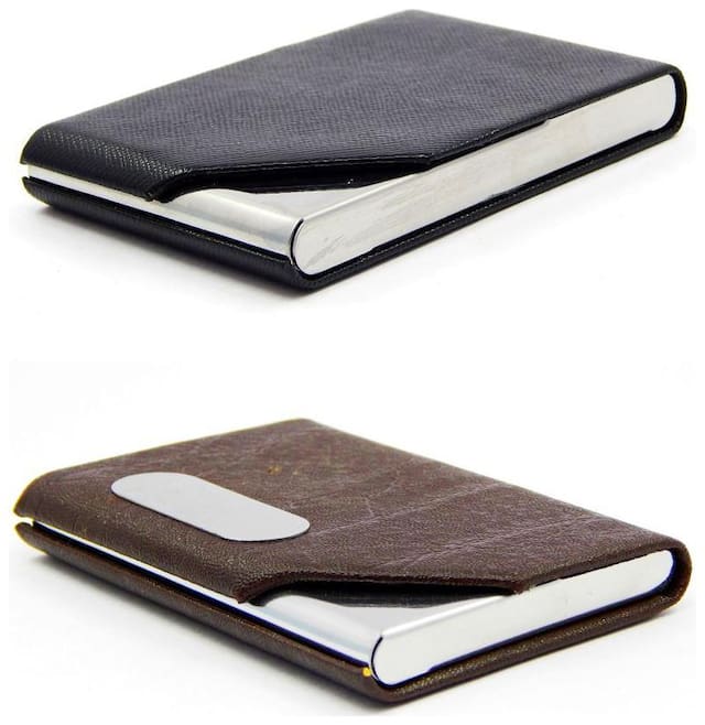 Vagan-Kate Unisex Aluminium Card holder - Multi , Pack of 2