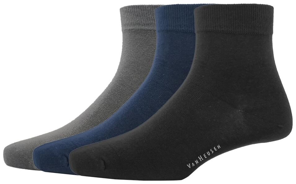 

Van Heusen Multi Cotton Crew length socks ( Pack of 3 )