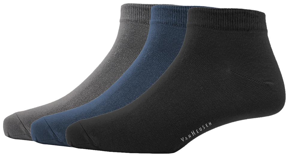 

Van Heusen Multi Cotton Ankle length socks ( Pack of 3 )