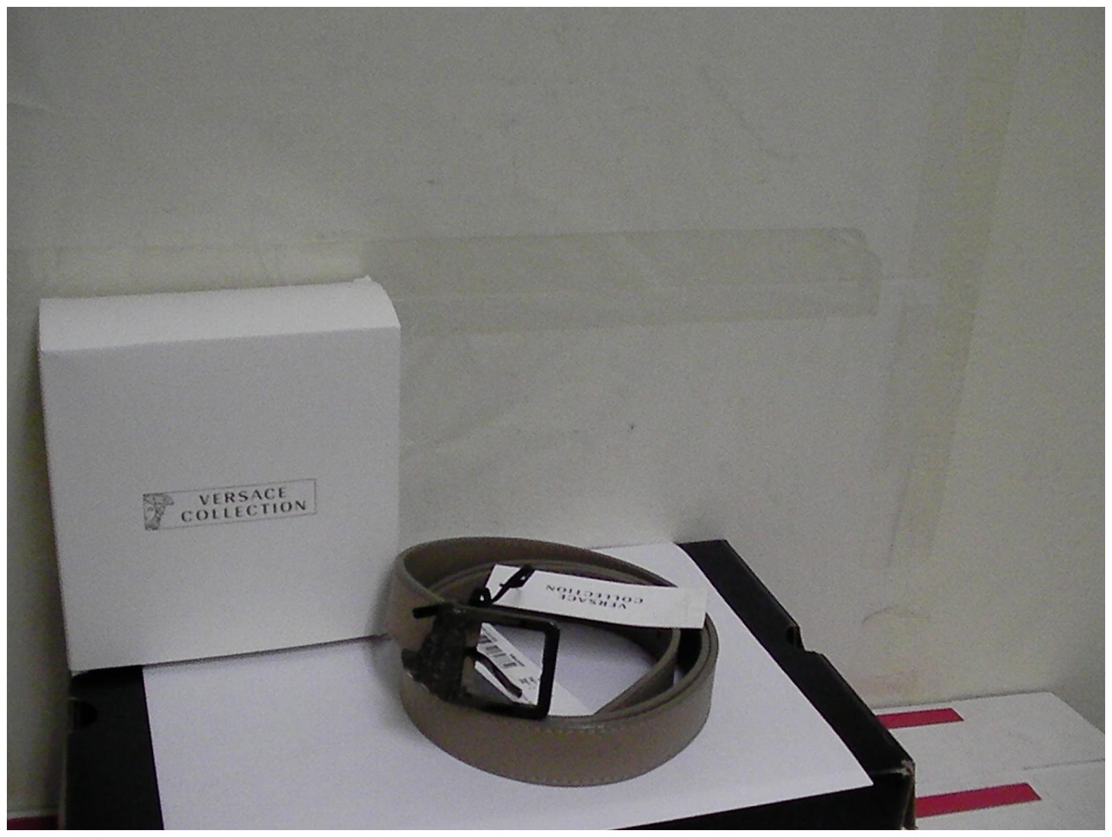 

Versace collection belt size 90 105 genuine leather made in Italy beige color